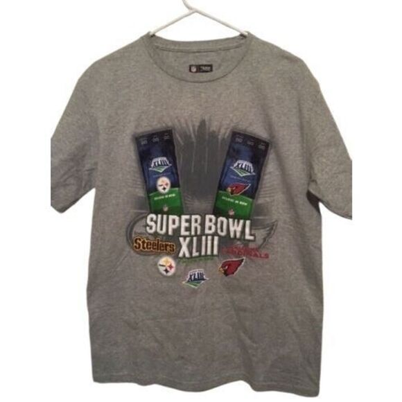 PITTSBURGH STEELERS SUPER BOWL XLIII SIZE MEDIUM T-SHIRT **NEW** - Picture 1 of 2
